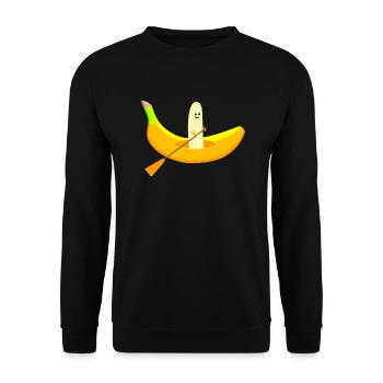 Paddling time - Sweat-shirt Unisexe - noir - Devant - Alina (178cm) & Michal (187cm)