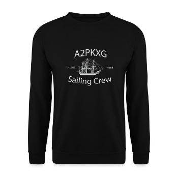 A2PKXG Sailing Crew - Unisex Pullover - Schwarz - Vorne - Alina (178cm) & Michal (187cm)
