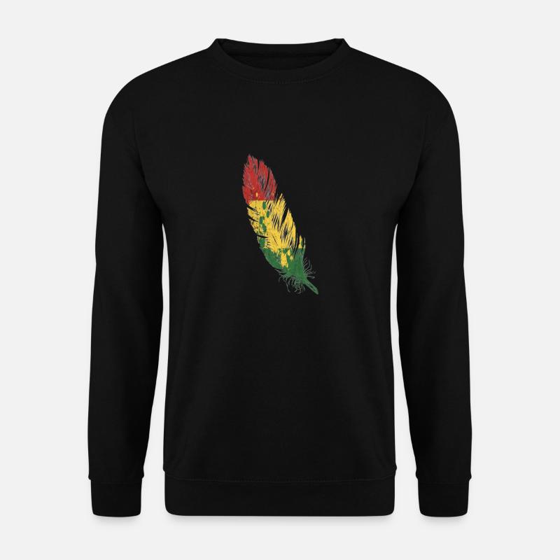 feder rasta - Unisex Pullover - Schwarz