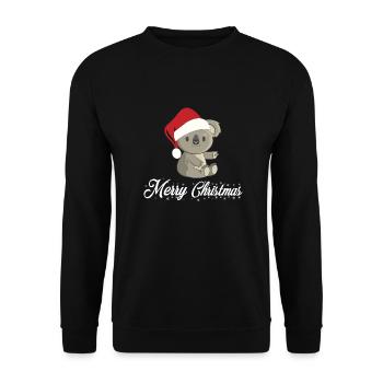 Koala de Noël - Sweat-shirt Unisexe - noir - Devant - Alina (178cm) & Michal (187cm)