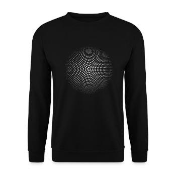Optical Illusion Pattern Shapes Geometry Gift - Unisex Sweatshirt - black - Front - Alina (178cm) & Michal (187cm)