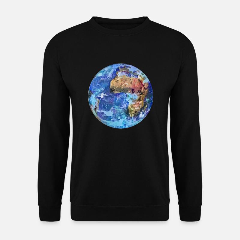 Planet Erde - Unisex Pullover - Schwarz