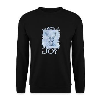 Joy to the world - Unisex Pullover - Schwarz - Vorne - Alina (178cm) & Michal (187cm)