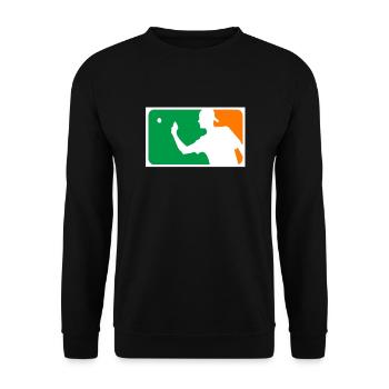 beerpong - Sweat-shirt Unisexe - noir - Devant - Alina (178cm) & Michal (187cm)