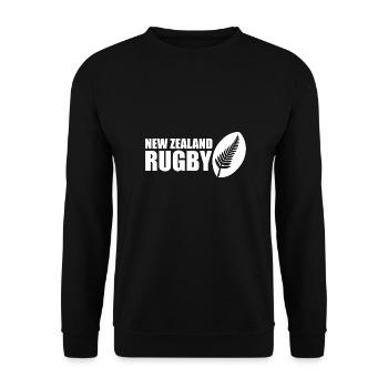 Maori Nouvelle-Zélande Rugby Tribal Tattoo Idea - Sweat-shirt Unisexe - noir - Devant - Alina (178cm) & Michal (187cm)