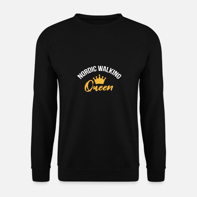 Nordic Walking Lady Gift Idea - Unisex Sweatshirt - black