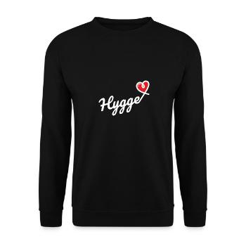 Hygge Heart Cozy Relax Idée cadeau - Sweat-shirt Unisexe - noir - Devant - Alina (178cm) & Michal (187cm)