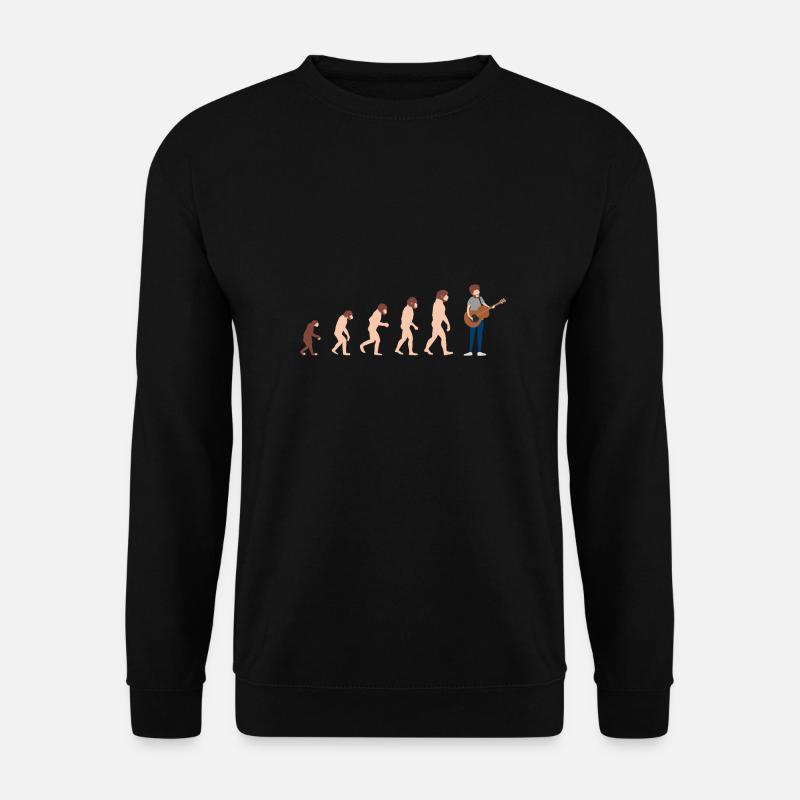 Guitariste Evolution Idée cadeau amusante - Sweat-shirt Unisexe - noir