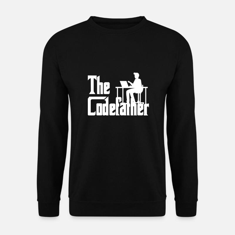 The Codefather Coding Programierer Geschenk - Unisex Pullover - Schwarz