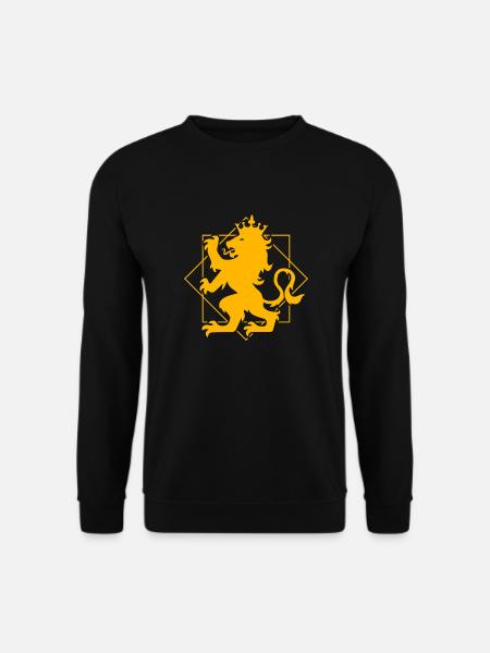 Ritter Löwenwappen Heraldik Geschenkidee - Unisex Pullover - Schwarz