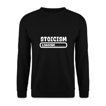 Stoïcisme Chargement Idée drôle de cadeau stoïque - Sweat-shirt Unisexe - noir - Devant - Alina (178cm) & Michal (187cm)