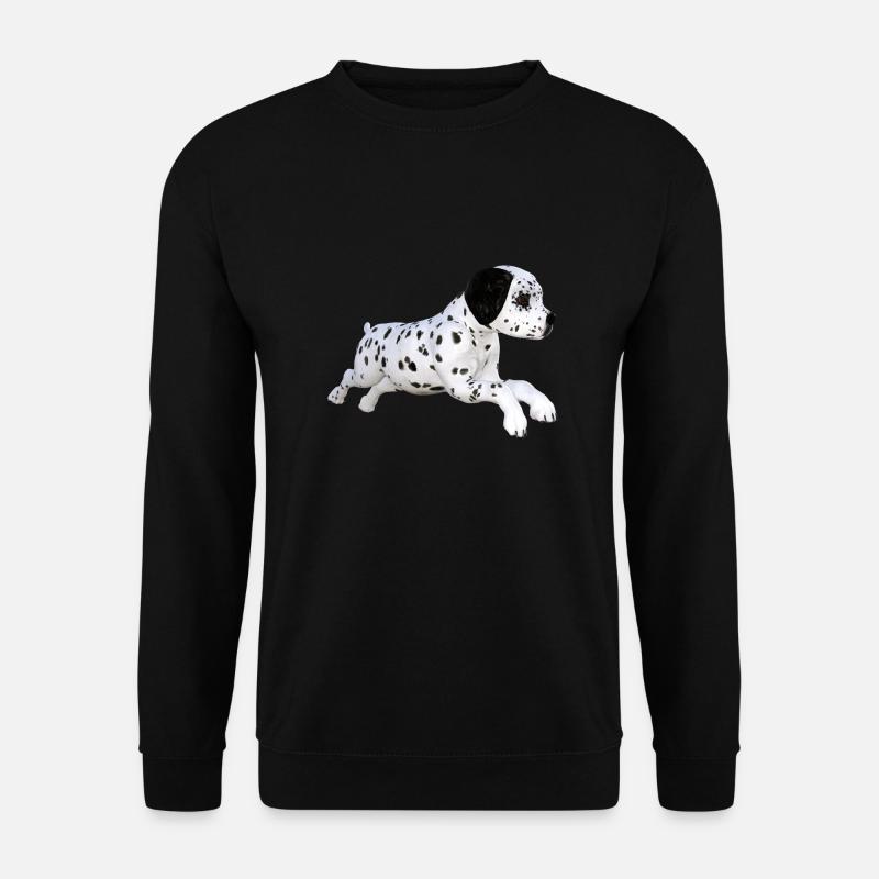 Hund Dalmatiner Welpe - Unisex Pullover - Schwarz