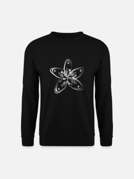Hawaii Blume Plumeria Silbe Geschenkidee - Unisex Pullover - Schwarz