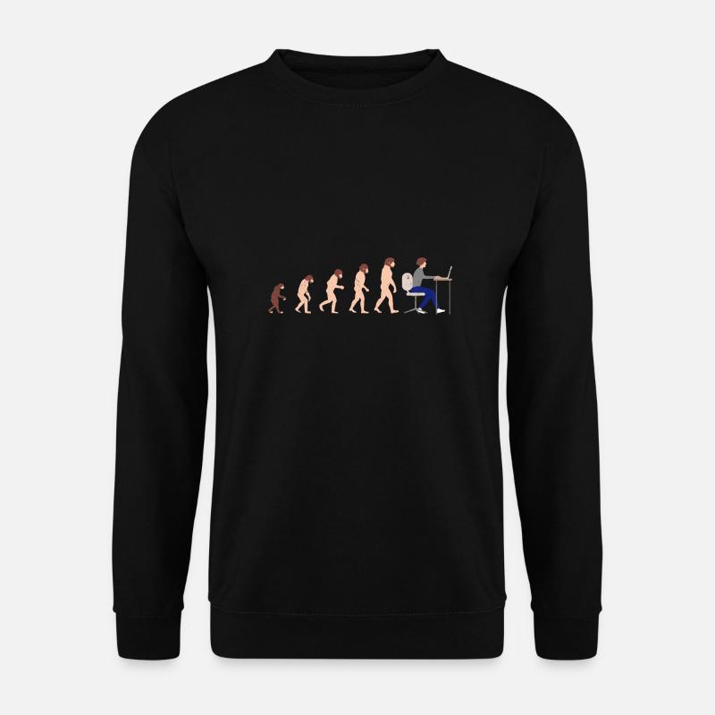 Evolution Entwickler Programmierer Lustiges Gift - Unisex Pullover - Schwarz