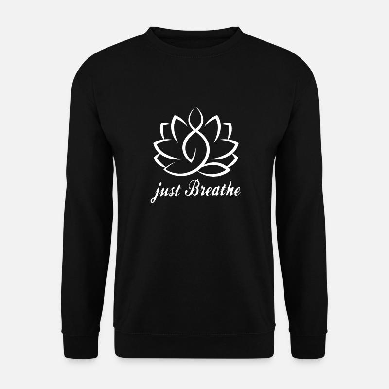 Yoga Lotus - Unisex Pullover - Schwarz