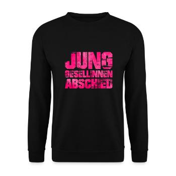 junggesellinnenabschied pink - Unisex Pullover - Schwarz - Vorne - Alina (178cm) & Michal (187cm)