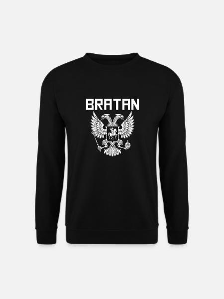 Bratan Russland Russe - Unisex Pullover - Schwarz