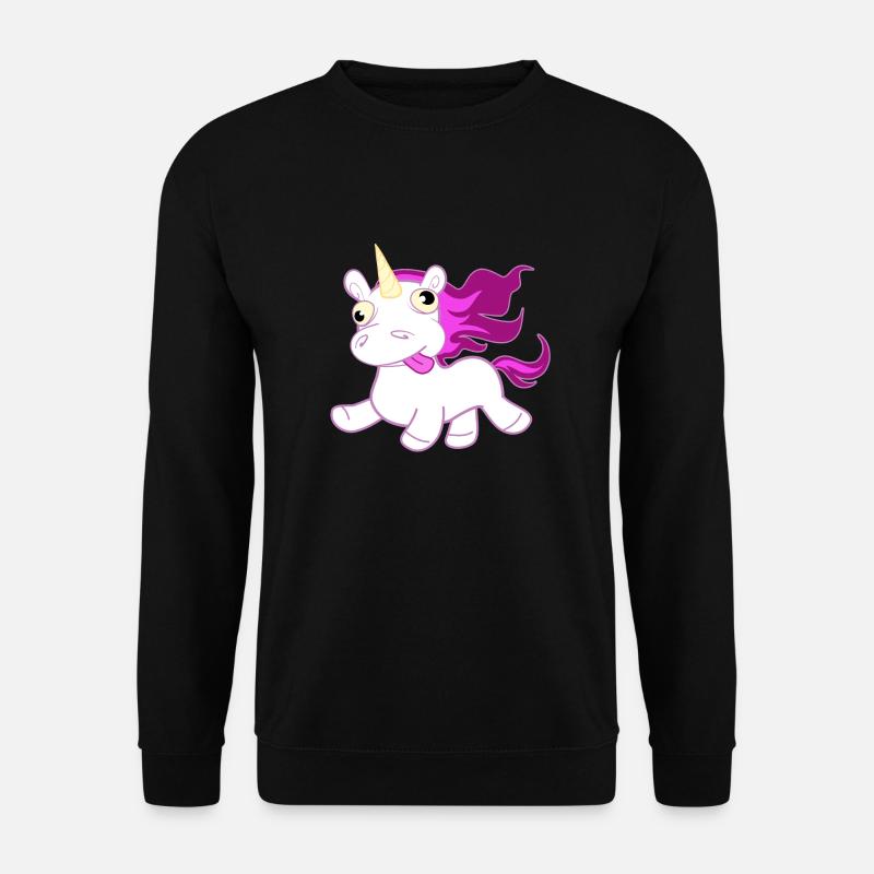 Verrücktes Einhorn - Unisex Pullover - Schwarz