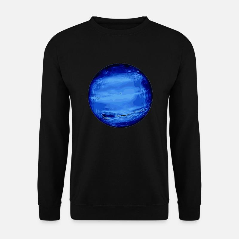 Neptun Planet schoene Darstellung - Unisex Pullover - Schwarz
