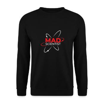 Mad Scientist Math Fan Funny gift idea - Unisex Sweatshirt - black - Front - Alina (178cm) & Michal (187cm)