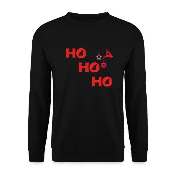 HOHOHO - Sweat-shirt Unisexe - noir - Devant - Alina (178cm) & Michal (187cm)
