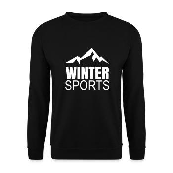 Wintersport - Unisex Pullover - Schwarz - Vorne - Alina (178cm) & Michal (187cm)