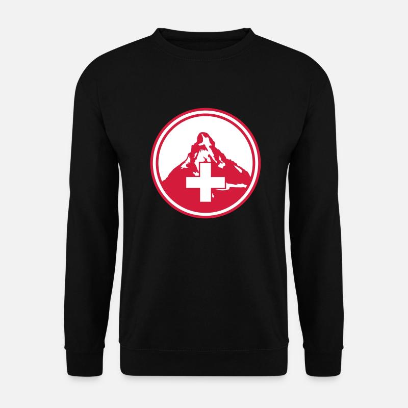 matterhorn mountain swiss - Unisex Pullover - Schwarz
