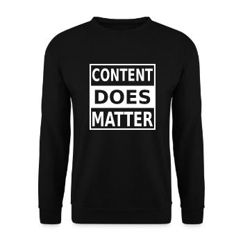 Content Internet Online Marketing Data digital w - Unisex Pullover - Schwarz - Vorne - Alina (178cm) & Michal (187cm)