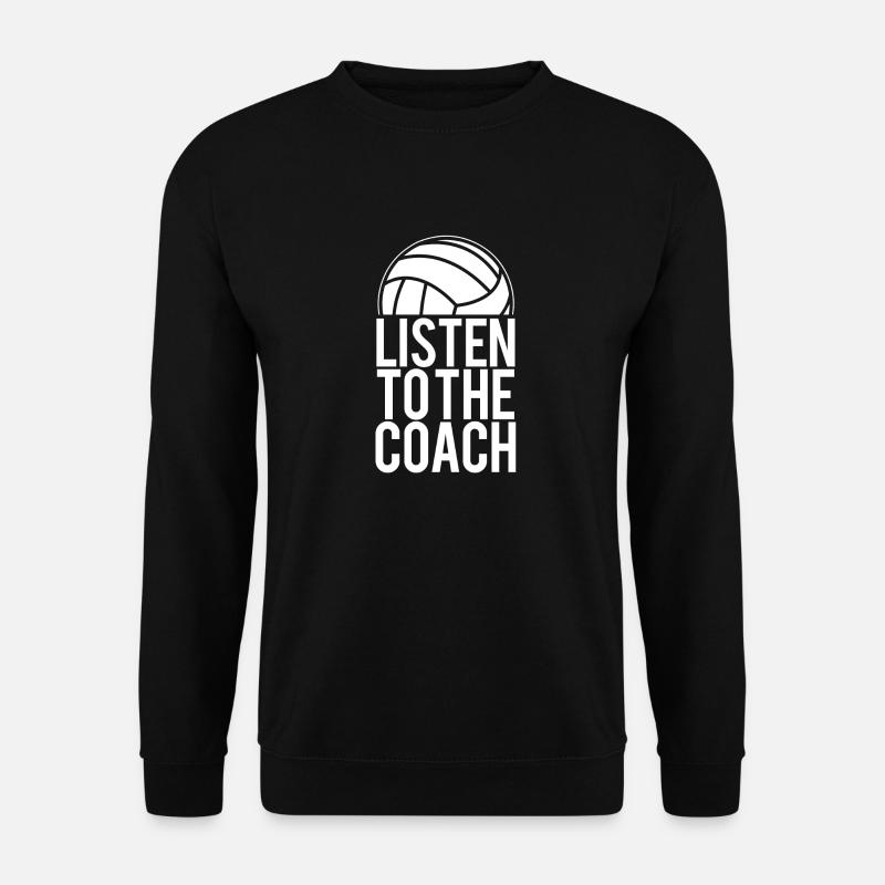 Volleyball Trainer | Spieler Team Sport Geschenke - Unisex Pullover - Schwarz