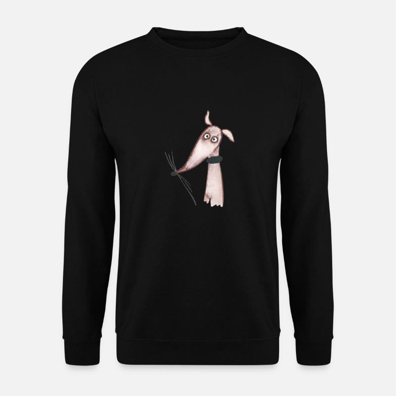 Windhund rot fawn - Unisex Pullover - Schwarz