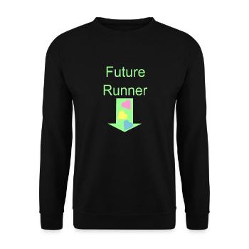 Futur coureur - Sweat-shirt Unisexe - noir - Devant - Alina (178cm) & Michal (187cm)