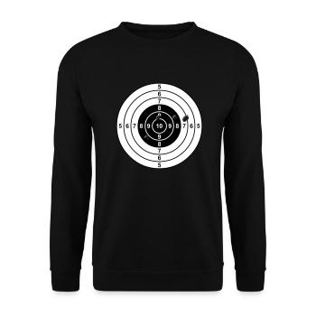 Ziel - Unisex Pullover - Schwarz - Vorne - Alina (178cm) & Michal (187cm)
