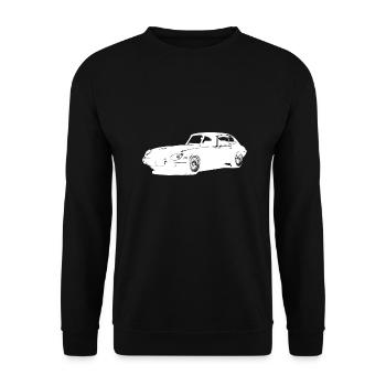 E-type classic from England - Unisex Sweatshirt - black - Front - Alina (178cm) & Michal (187cm)