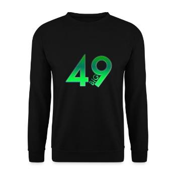 Big 49 - Unisex Sweatshirt - black - Front - Alina (178cm) & Michal (187cm)