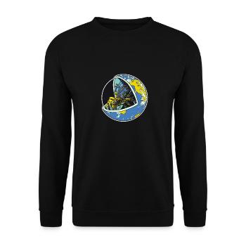 Spider Earth - Unisex Sweatshirt - black - Front - Alina (178cm) & Michal (187cm)