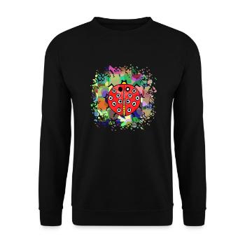 Ladybug - Unisex Sweatshirt - black - Front - Alina (178cm) & Michal (187cm)