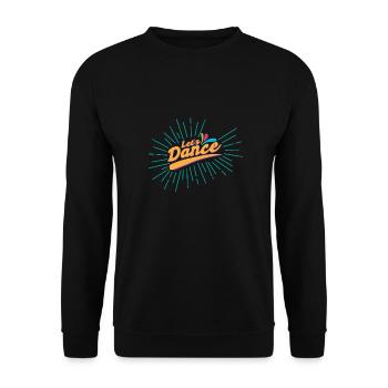 Party Let's Dance Dancer Funny gift idea - Unisex Sweatshirt - black - Front - Alina (178cm) & Michal (187cm)