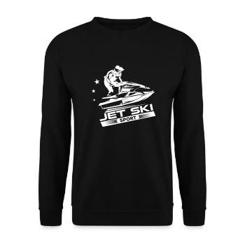 JETSKI Sport - Unisex Sweatshirt - black - Front - Alina (178cm) & Michal (187cm)