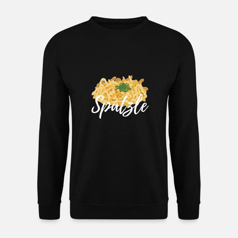 Spätzle Sprüche | Schwäbisch Schwaben Geschenkidee - Unisex Pullover - Schwarz