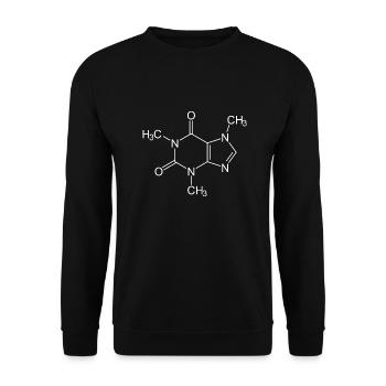 Coffee chemistry gift - Unisex Sweatshirt - black - Front - Alina (178cm) & Michal (187cm)