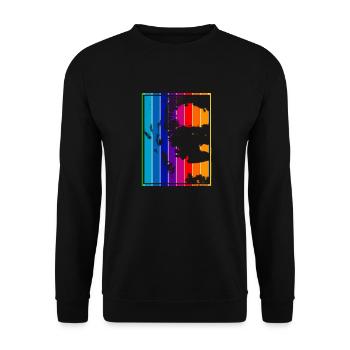 Joker Movie - Unisex Pullover - Schwarz - Vorne - Alina (178cm) & Michal (187cm)