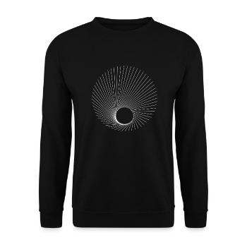 Modèle - Sweat-shirt Unisexe - noir - Devant - Alina (178cm) & Michal (187cm)