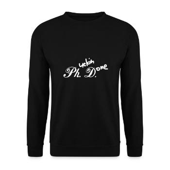 Phd putain fait cadeau de graduation - Sweat-shirt Unisexe - noir - Devant - Alina (178cm) & Michal (187cm)
