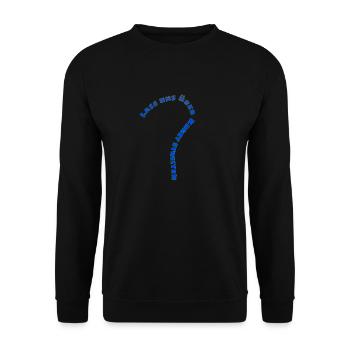 Kunst Streit Kunstwerk Design Fashion Stil Style - Unisex Pullover - Schwarz - Vorne - Alina (178cm) & Michal (187cm)