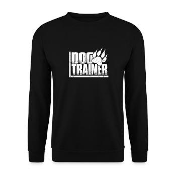 Dog Trainer Hundeshirt - Unisex Pullover - Schwarz - Vorne - Alina (178cm) & Michal (187cm)
