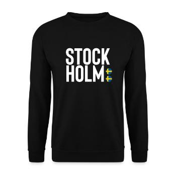 stockholm - Unisex Sweatshirt - black - Front - Alina (178cm) & Michal (187cm)
