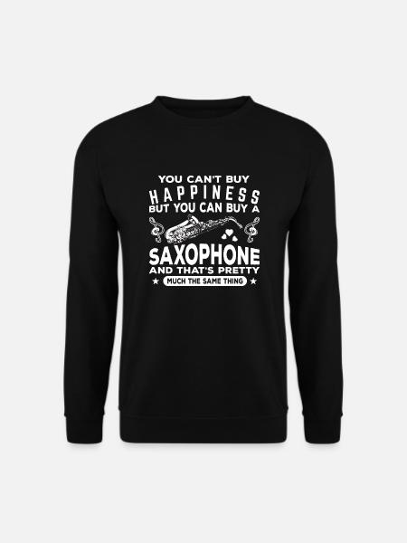 Saxophone Jazz - Unisex Pullover - Schwarz