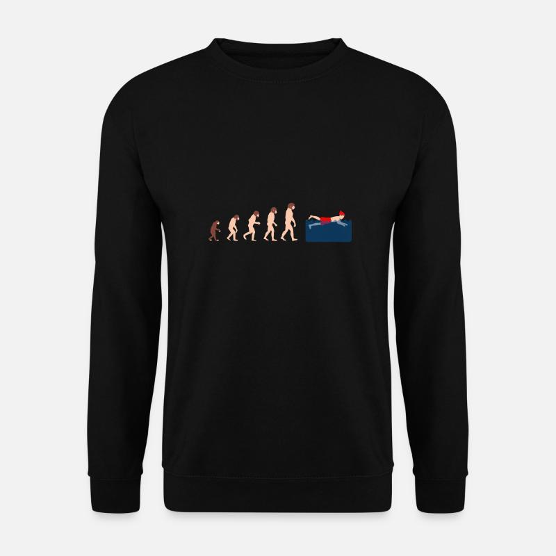 Evolution Winter Schwimmen Lustige Geschenkidee - Unisex Pullover - Schwarz