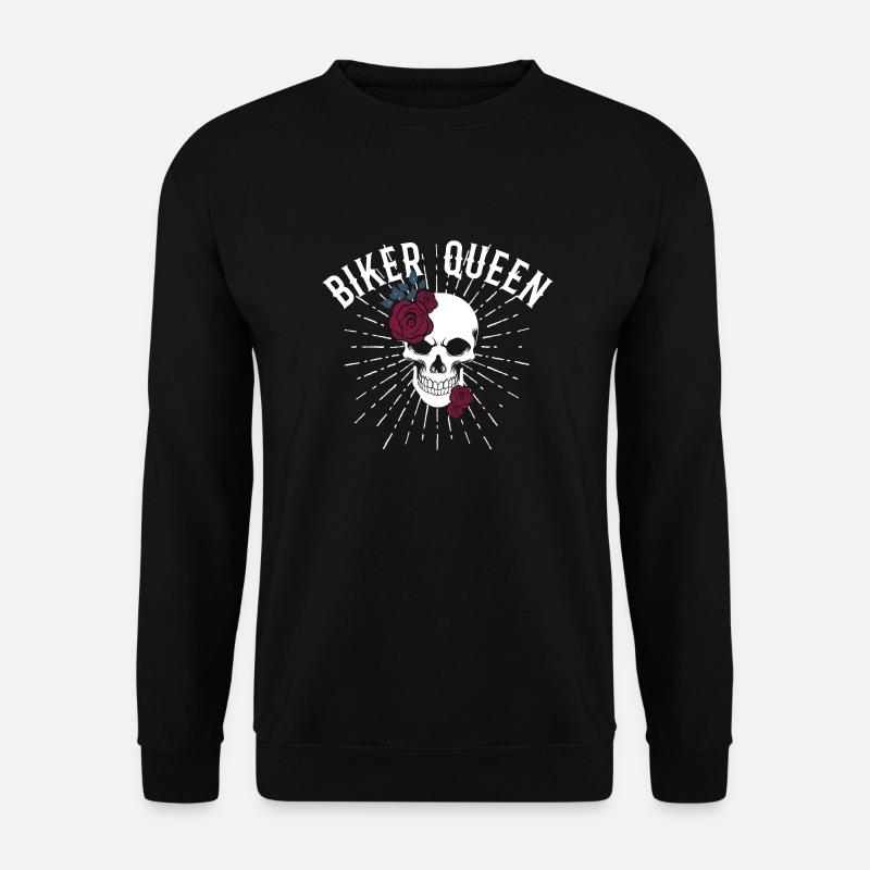 Motorrad fahren Frau - Unisex Pullover - Schwarz