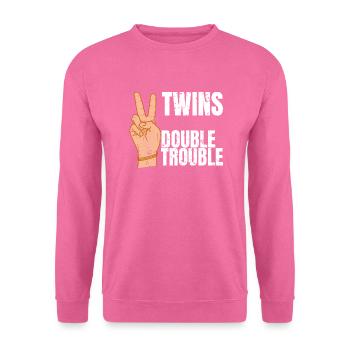 Zwillinge - Unisex Pullover - Pink - Vorne
